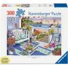 Ravensburger Cozy Series: Seaside Sunshine 300 Piece Large Format Jigsaw Puzzle for Adults and Kids | Unique Piece Design | Premium Quality Materials | FSC Certified | Ideal Gift for Puzzle Lovers(Puzzle)