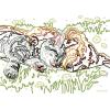 Ravensburger CreArt Sleeping Cat & Dog Paint by Numbers Kit | Easy-to-Use for Kids | Perfect for Home Decor | Ideal Gift for Aspiring Artists – Ages 7 & Up