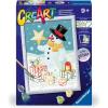 Ravensburger CreArt Spectacular Snowman Paint by Numbers Kit for Kids – 25978 – Painting Arts and Crafts for Ages 9 and Up