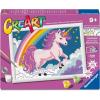 Ravensburger Creart Pink Unicorn Paint by Numbers Kit for Children