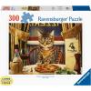 Ravensburger Dinner for One 300 Piece Large Format Jigsaw Puzzle – Fun & Engaging Toy for Adults | Unique Piece Design | FSC Certified Materials Option