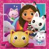Ravensburger Gabby’s Dollhouse 3 x 49 Piece Jigsaw Puzzle Set for Kids – Screen-Free Activity Boosts Concentration and Focus(Single)