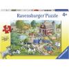 Ravensburger Home on The Range Jigsaw Puzzle | Engaging Brain Game for Kids | Unique Piece Design | Eco-Friendly Materials