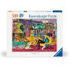Ravensburger Jazzy! 500 Piece Fabulous and Groovy Jigsaw Puzzle | Unique Piece Design | Softclick Technology | Ideal Gift for Puzzle Enthusiasts