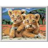 Ravensburger Little Lion Cubs Paint by Numbers Kit for Kids – 23616 – Painting Arts and Crafts for Ages 11 and Up