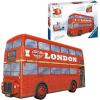 Ravensburger London Bus 216 Piece 3D Jigsaw Puzzle for Kids and Adults – 12534 – Great for Any Birthday, Holiday, or Special Occasion(Red London Bus 3D Puzzle)