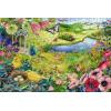 Ravensburger Nature Garden500-Piece Vibrant Wooden Jigsaw Puzzle | Stress-Reducing Fun | Eco-Friendly Materials | Whimsical Pieces