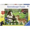 Ravensburger New Neighbors 60-Piece Jigsaw Puzzle – Unique Shape Pieces | Anti-Glare Surface | Ideal for Kids | Perfect Family Fun Activity(New Neighbors)