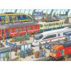 Ravensburger Railway Station Jigsaw Puzzle – Unique 60-Piece Puzzle for Kids, Anti-Glare Surface | FSC-Certified Materials | Great for Developing Skills & Creativity
