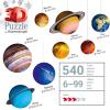 Ravensburger Solar System 540 Piece – 9 Planet 3D Jigsaw Puzzle Set for Kids & Adults – Easy Click Technology – Durable Material – MESH Accredited(Solar System)