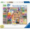 Ravensburger The Artist’s Palette 500-Piece Jigsaw Puzzle | Large Format for Easy Handling | Vibrant and Engaging Imagery | Ideal for Kids and Adults | FSC Certified