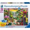 Ravensburger Tropical Retreat – 750 Piece Large Format Jigsaw Puzzle | Softclick Technology Vibrant, Glare-Free, and Age-Appropriate | FSC-Certified Materials