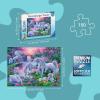 Ravensburger Unicorns in Sunset Glow – 150 Piece Jigsaw Puzzle for Kids | Unique Piece Design | Enhances Creativity | Perfect for Family Bonding | Fun and Educational Toy(Jigsaw Puzzle)