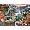 Ravensburger – Après All Day – 500 Piece Large Format Jigsaw Puzzle – Beautiful Depiction of The Ideal Front Porch in Winter – Frameable – Premium Quality – Puzzles for Adults