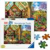 Ravensburger – Gardener’s Getaway – 300 Piece Large Format Jigsaw Puzzle – Bright and Vivid Gardener’s Dream with Gnomes & More – Frameable – Premium Quality – Puzzles for Adults