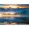 Ravensburger – Lake Matheson, New Zealand – 1000 Piece Jigsaw Puzzle – Stunning, Peaceful Lake at Sunrise – Majestic Misty Mountains – Ideal Gift – Frameable Art – Screen-Free Fun – Puzzles for Adults