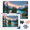 Ravensburger – Maligne Lake, Canada – 1000 Piece Jigsaw Puzzle – Featuring Stunning Mountains, Vivid Water, Evergreens & More – Frameable – Premium Quality – Puzzles for Adults(New)