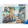 Ravensburger – Seaview Lane – 1000 Piece Jigsaw Puzzle – Stunning, Vivid Colors – Inspired Family Scene – Quaint Seaside Town – Puzzles for Adults(Antique Design)