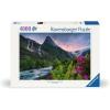 Ravensburger – Stunning Mountain Vibes – 4000 Piece Jigsaw Puzzle – Breathtaking View of Snow-Dusted Peaks and Glacial Rivers – Frameable – Premium Quality – Puzzles for Adults