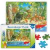 Ravensburger – Woodland Friends – 200 Piece Jigsaw Puzzle – Exciting Imagery of Quaint Animals Swimming and Romping in The Forest – Premium Quality – Ideal Gift – Screen-Free Fun – Children Ages 8+(Woodland Friends)