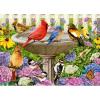 Ravensburger – at The Birdbath – 500 Piece Large Format Jigsaw Puzzle – Enjoy Peace & Tranquility While Birds Flit and Flutter – Frameable – Premium Quality – Puzzles for Adults(Puzzle)
