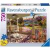 Ravensburger Cozy Front Porch 750 Piece Large Format Jigsaw Puzzle | Premium Quality | Unique Softclick Technology for an Enriching Experience