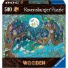 Ravensburger Fantasy Forest – 500-Piece Vibrant Wooden Jigsaw Puzzle | Stress-Reducing Fun | Eco-Friendly Materials | Certified by The Forest Stewardship Council(Single)