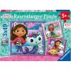 Ravensburger Gabby’s Dollhouse 3 x 49 Piece Jigsaw Puzzle Set for Kids – Screen-Free Activity Boosts Concentration and Focus(Single)