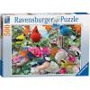 Ravensburger Garden Birds 500 Piece Jigsaw Puzzle for Adults – 12000147 – Handcrafted Tooling, Made in Germany, Every Piece Fits Together Perfectly(Original Packaging)