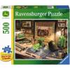 Ravensburger John Deere Work Desk 500 Pieces Large Format Jigsaw Puzzle for Adults – 16838 – Every Piece is Unique, Softclick Technology Means Pieces Fit Together