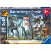 Ravensburger Jurassic World Dominion 3 x 49 Piece Jigsaw Puzzle Set for Kids – Screen-Free Activity Boosts Concentration and Focus