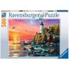 Ravensburger Lighthouse at Sunset 500 Piece Jigsaw Puzzle for Adults – 12000217 – Handcrafted Tooling, Made in Germany, Every Piece Fits Together Perfectly(Original Packaging)
