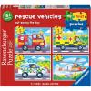 Ravensburger My First Puzzle – Rescue Vehicles (2: 3: 4 & 5 Piece) Jigsaw Puzzle for Kids – Every Piece is Unique, Pieces Fit Together Perfectly