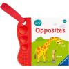 Ravensburger Play+ Flip & Pop – Opposites | Interactive Learning Book | Tactile Exploration & Early Concepts
