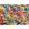 Ravensburger Retro Robots 500 Piece Large-Format Puzzle | Educational Fun with Vintage Toy Robots | Artwork by Michael David Ward | Ideal for Puzzle Enthusiasts & Collectors