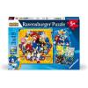 Ravensburger Sonic The Hedgehog 3 x 49 Piece Jigsaw Puzzle Set for Kids – Screen-Free Activity Boosts Concentration and Focus