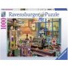 Ravensburger The Sewing Shed – 1000 Piece Jigsaw Puzzle | Unique Pieces with Softclick Technology | Ideal for Adults and Kids | FSC Certified | Perfect for Gift Giving(Original Packaging)