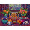 Ravensburger Time for Tea 300 Piece Large Format Jigsaw Puzzle | Relaxing Tea Time Scene | Eco-Conscious Puzzle Making