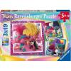 Ravensburger Trolls 3 Puzzle Set | 3×49 Piece Jigsaw Puzzles for Kids | Screen-Free Activity | Boosts Concentration and Focus | Great Gift(8×8)