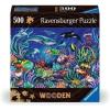 Ravensburger Under The Sea 500-Piece Vibrant Wooden Jigsaw Puzzle | Stress-Reducing Fun | Eco-Friendly Materials | Certified by The Forest Stewardship Council(Single)