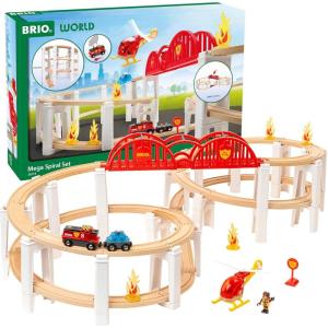 BRIO World – 36114 Mega Spiral Set | Toy Train Set for Kids Aged 3 Years Up