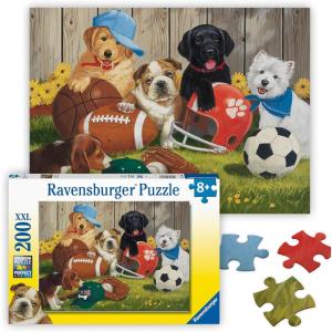 Ravensburger – Let’s Play Ball – 200 Piece Jigsaw Puzzle – Exciting, Colorful Imagery of Childhood Favorites – Ball Sports and Dogs – Premium Quality – Ideal Gift – Screen-Free Fun – Children Ages 8+(Let’s Play Ball!)