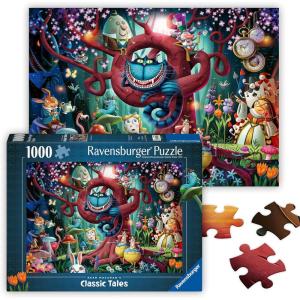 Ravensburger – Most Everyone is Mad – 1000 Piece Jigsaw Puzzle – Stunning Rendition of Alice in Wonderland – Bold, Imaginative Scene – Ideal Gift – Frameable Art – Screen-Free Fun – Puzzles for Adults(New Packaging)