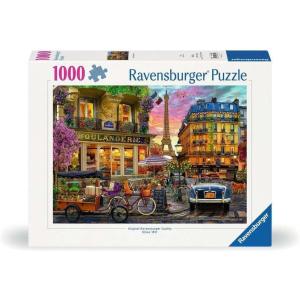 Ravensburger – Paris at Dawn – 1000 Piece Jigsaw Puzzle – Quaint Imagery of Paris from Yesteryear – Beautiful, Vibrant Colors – Frameable – Premium Quality – Puzzles for Adults
