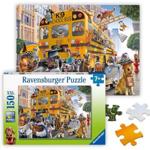 Ravensburger – Pet School Pals – 150 Piece Jigsaw Puzzle – Colorful Canine Antics – Bold, Bright Imagery – Ideal Gift – Premium Quality – Screen-Free Fun – MESH Accredited for Kids Age 7+