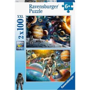 Ravensburger – Space – 100 Piece Jigsaw Puzzle 2 Pack – XXL Pieces for Easier Assembly – Stunning, Bold Space Images – Planets & More – Premium Quality – Ideal Gift – Screen-Free Fun – Children Age 6+