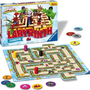 Ravensburger – Spidey and His Amazing Friends Labyrinth Junior Game | Engaging Brain Teaser for Kids | Interactive Puzzle Game | Ideal Gift for Boys and Girls Aged 4+