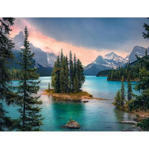 Ravensburger – Spirit Island, Canada – 2000 Piece Jigsaw Puzzle – Featuring Stunning Mountains, Vivid Water, Evergreens & More – Frameable – Premium Quality – Puzzles for Adults