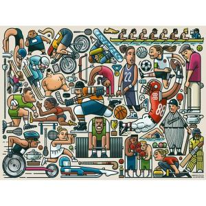 Ravensburger Athletic Fit 750 Piece Large Format Jigsaw Puzzle for Adults – 16940 – Every Piece is Unique, Softclick Technology Means Pieces Fit Together Perfectly