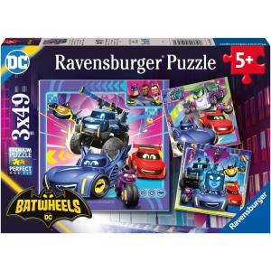 Ravensburger Batwheels 3×49 Piece Jigsaw Puzzle for Kids – Every Piece is Unique, Pieces Fit Together Perfectly